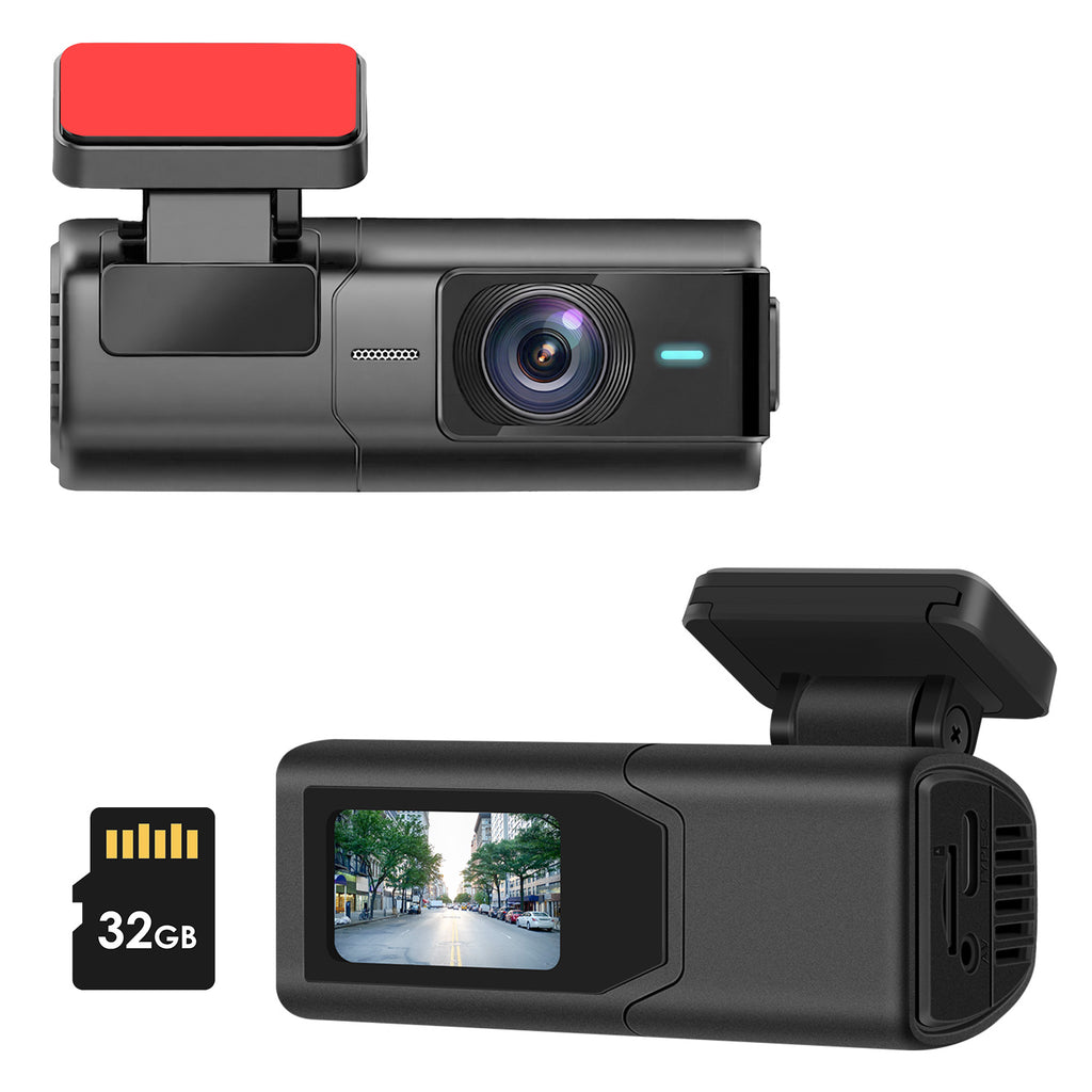 1Pc 2K HD avant Dash Cam pour voiture avec écran IPS vision nuit enregistrement inclus 32G