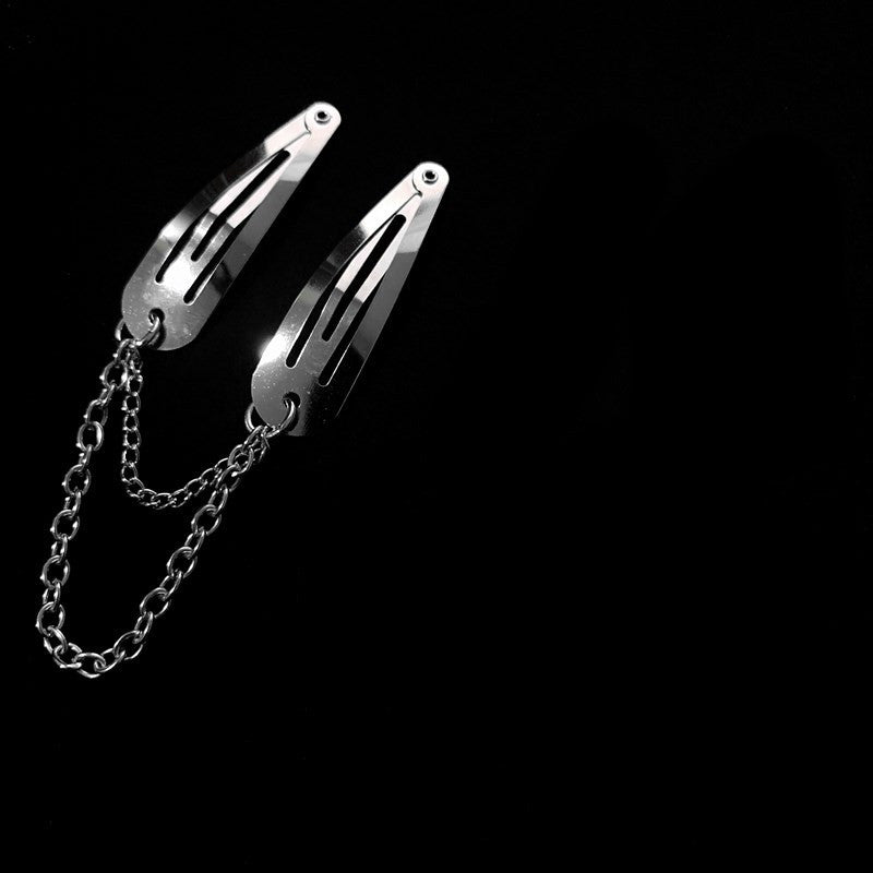 Clockwork Maison chaîne noir épingle à cheveux noir chaîne