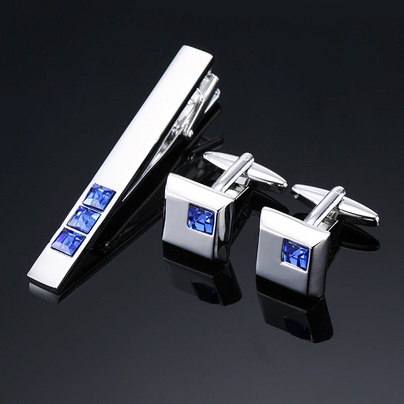 Or et argent noir cristal Rose motif émanel lot fleur Clip Clip Cuff Buckle Set