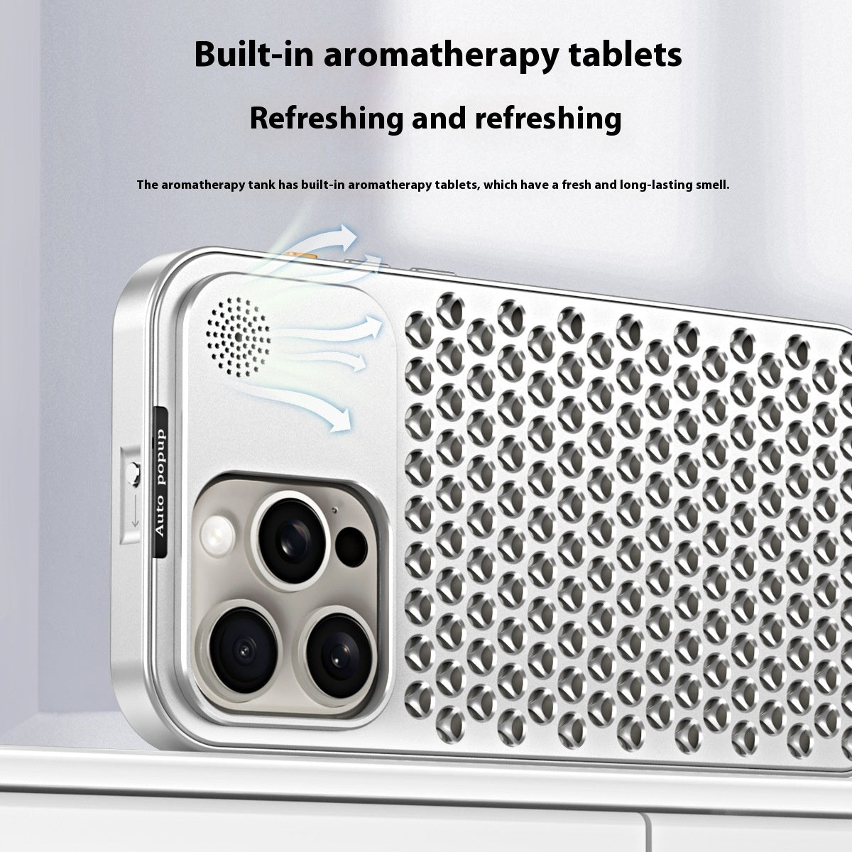 Étui de téléphone en alliage d'aluminium de mode