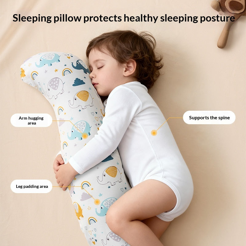 Oreiller long en forme d'hippocampe mignon pour les enfants parfaits pour la randonnée tout en dormant sur leur côté