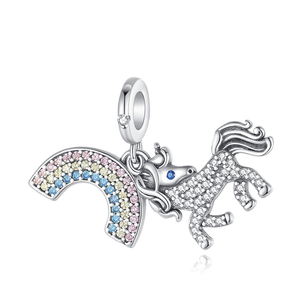 Accessoire mignon animal coloré huile-dépôt pendentif bracelet