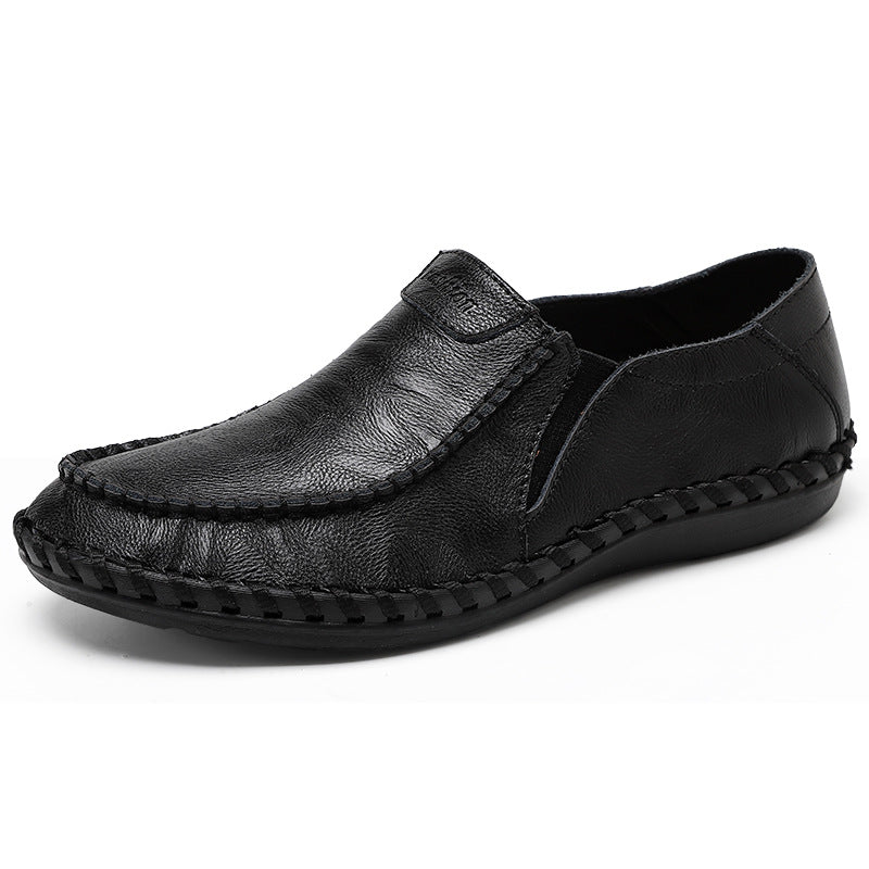Chaussures à cow-hide à cow-hide de taille basse pour hommes