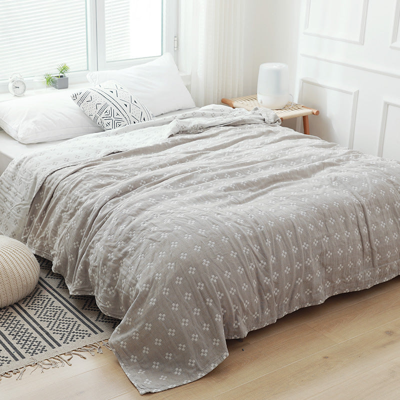Cotton pur Gauze Double Air conditionné Couverture de patch