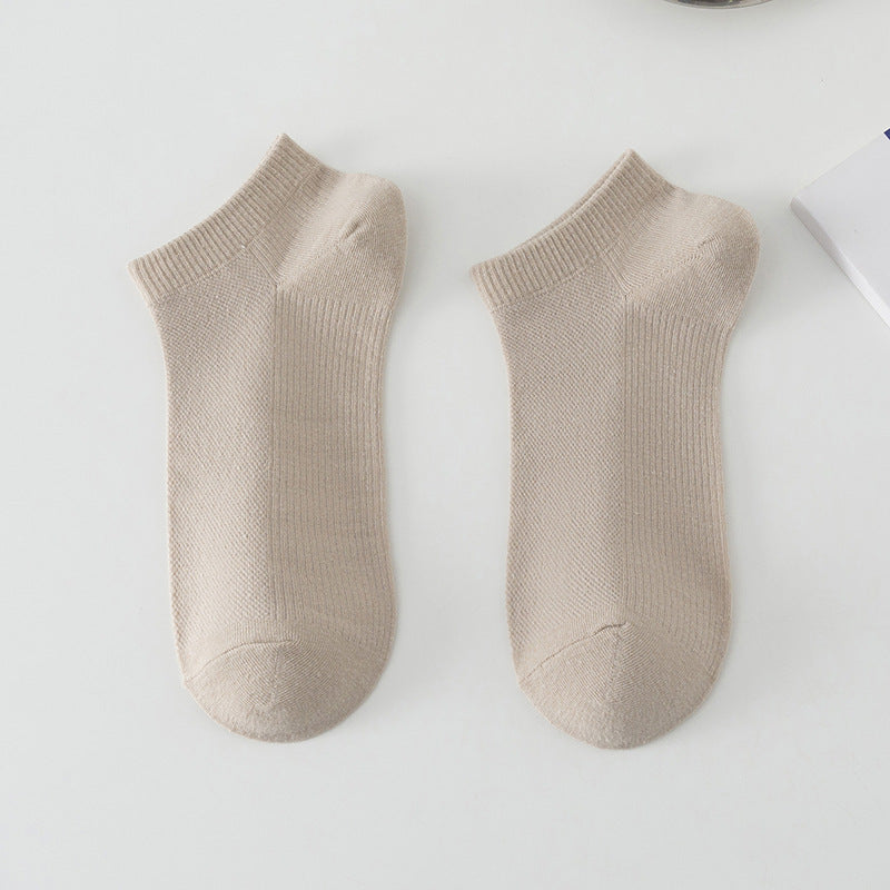 Chaussettes de bateau en polyester simple à faible coupe