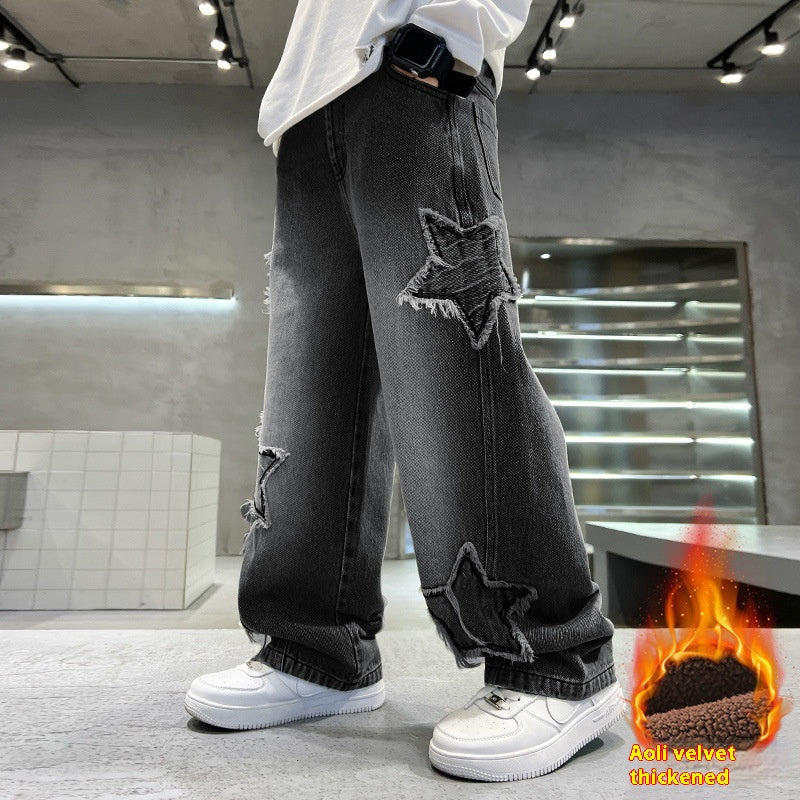 Jeans Pentagramme à grande échelle pour grands enfants