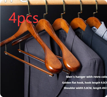 Habillement sans couture Maison Magasin Hanger Vêtements Hanger en bois massif