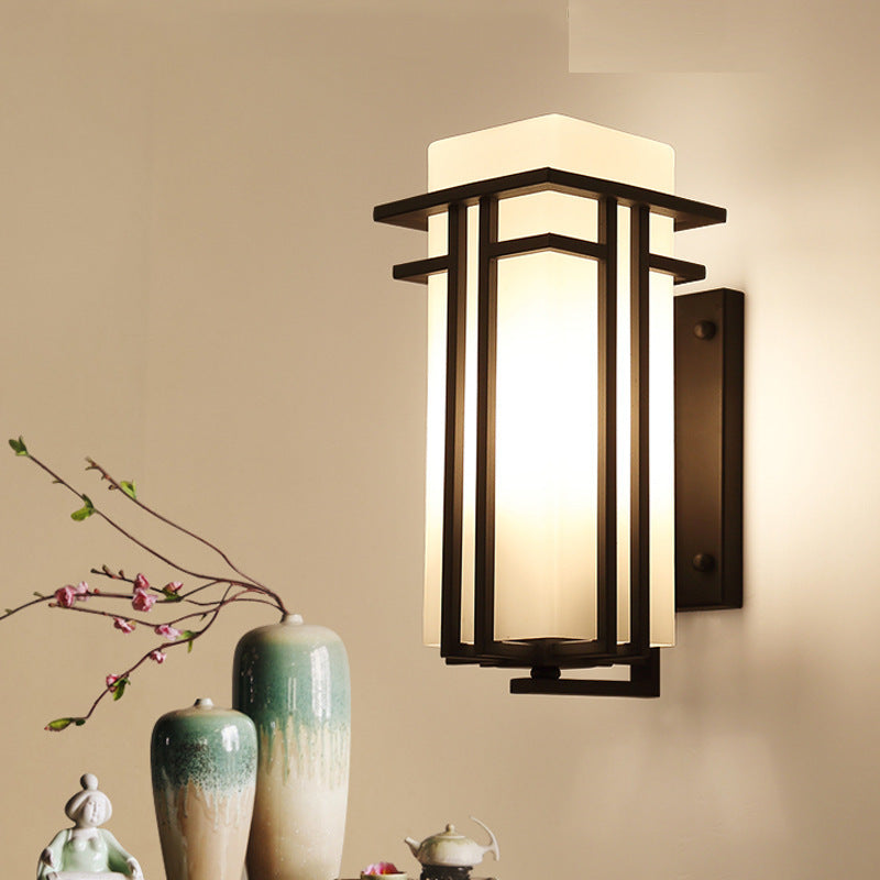 Lampe murale extérieure chinois style imperméable minimaliste et moderne