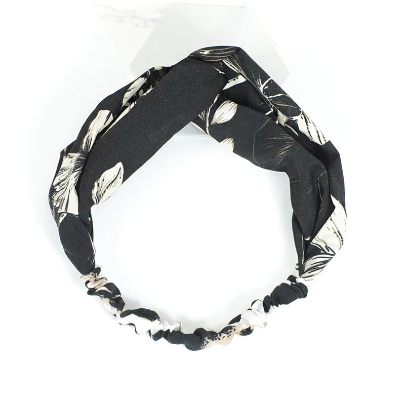 Creative Temperament Print Bandeau noir correspondant à chaque couleur