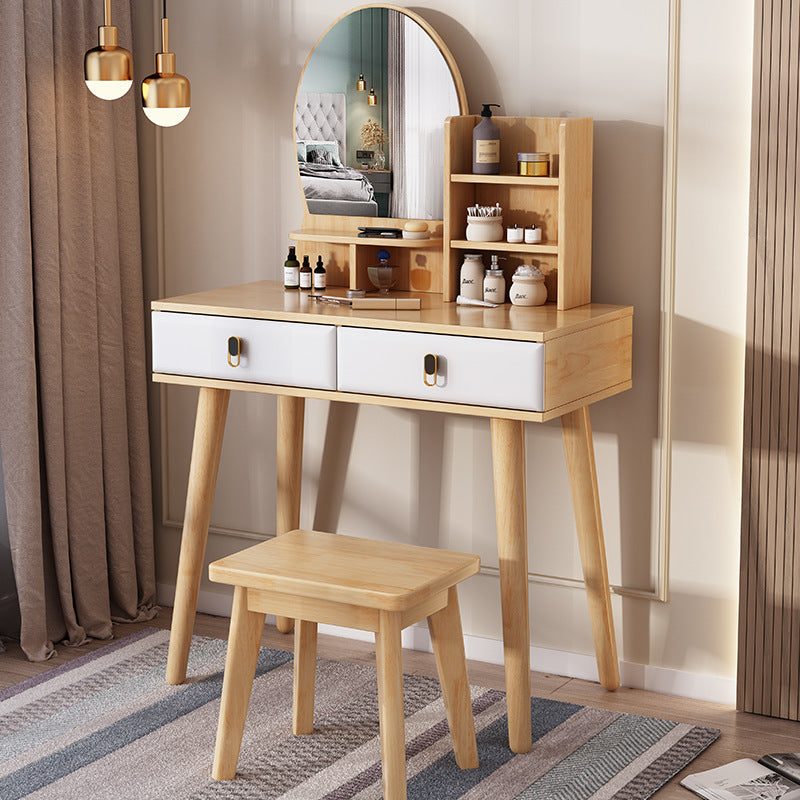 Style nordique Solid Wood Vanity Internet Design célèbre pour les petits appartements