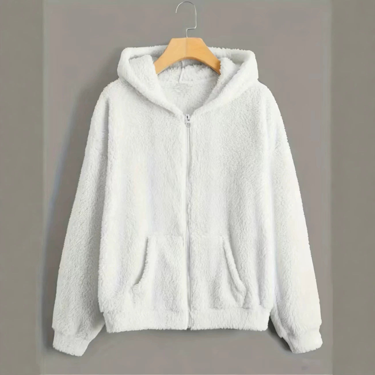 Sweat-shirt à capuche à capuche double face avec veste chaude légère zippée