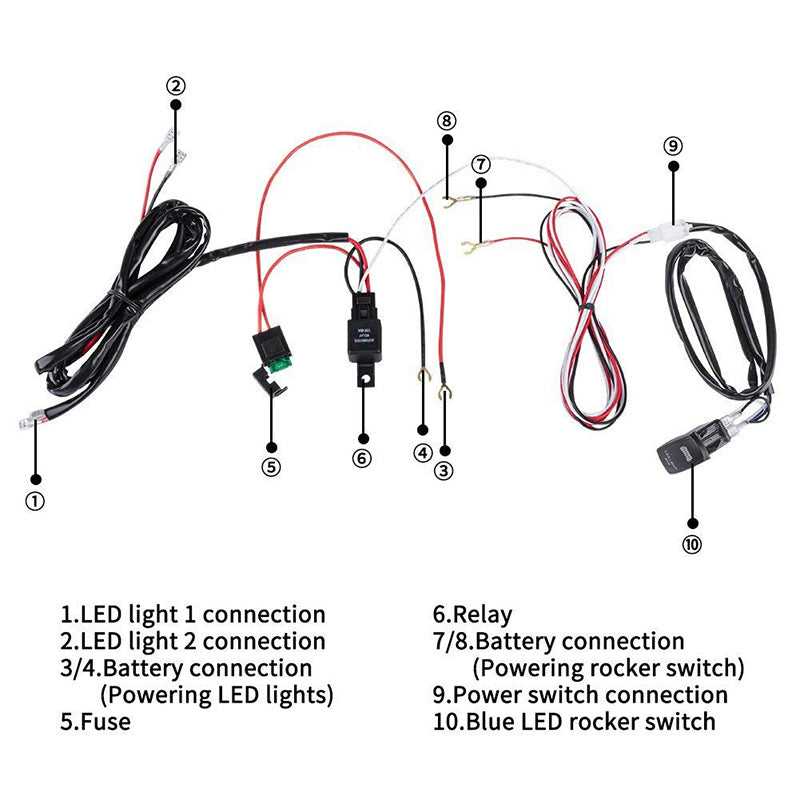 Fog lampe barre de lumière LED