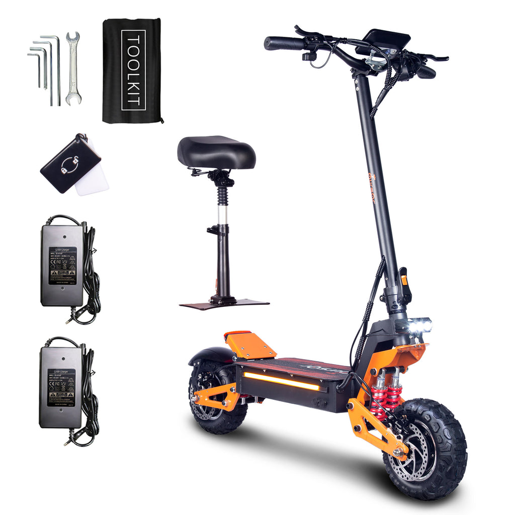 X5 Pro 3000W 60V 40Ah 11 pouces hors route Scooter électrique avec NFC