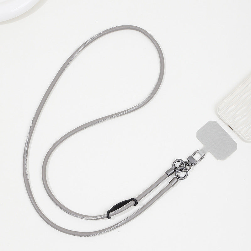Leather Mobile Phone Lanyard Crossbody Anti-lost Back Halter Strong Durable Strap Rope