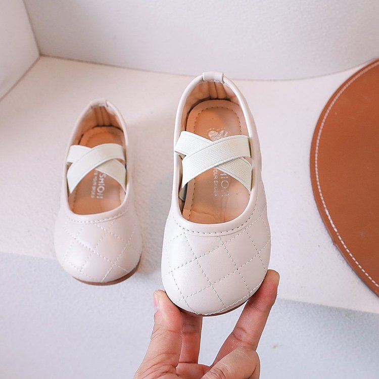 Printemps Automne Filles Chaussures en cuir Soft Sole Slip-On Ballet Flats Mode Princess Loafers