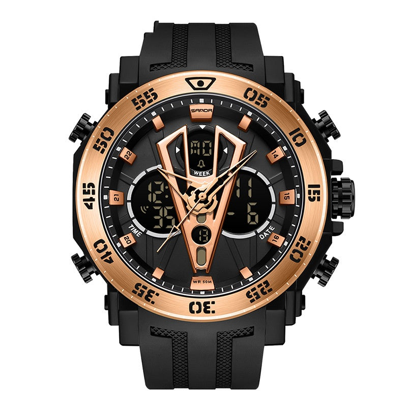 Sanda Youth Montre double affichage pour les hommes