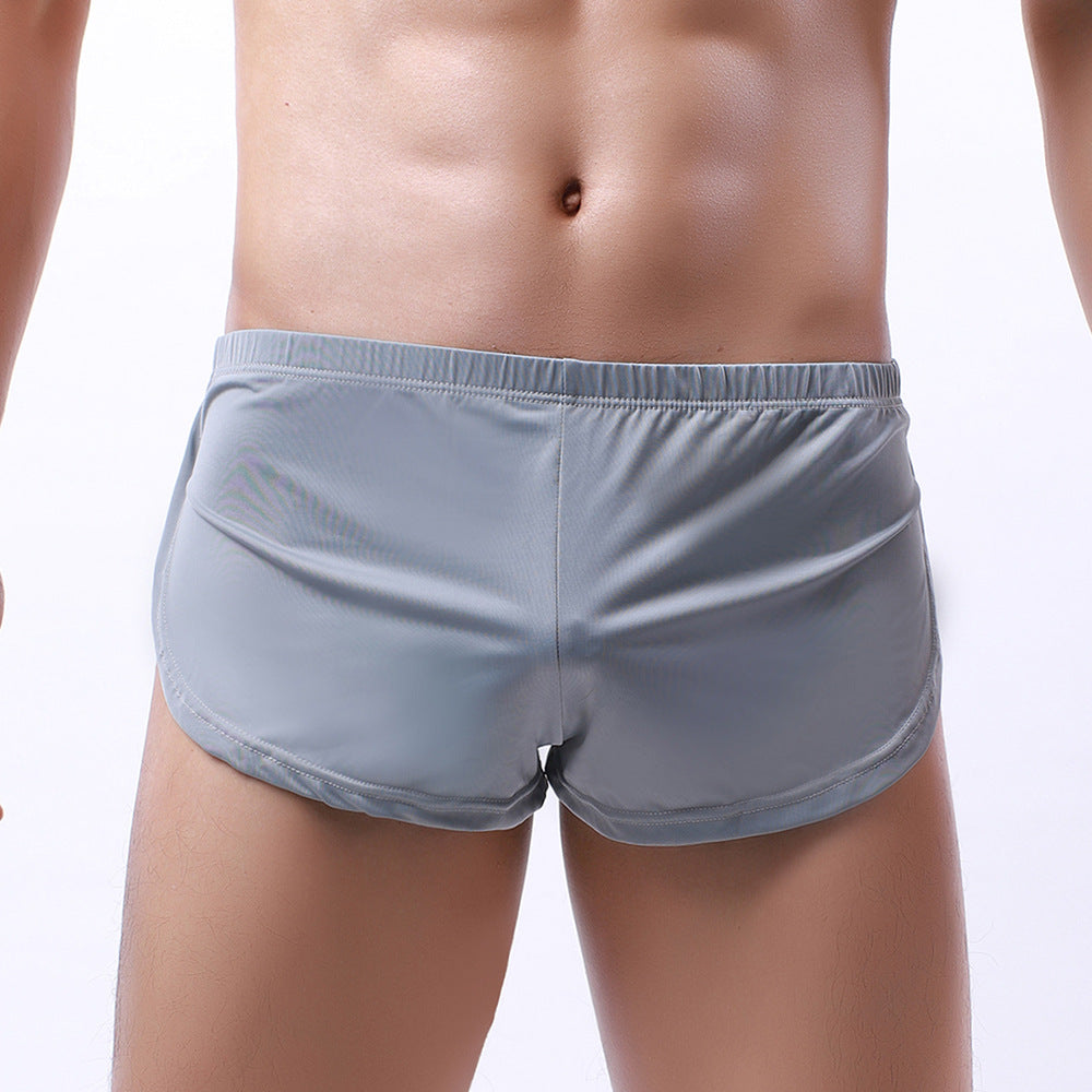 Sous-vêtements pour hommes Silky Round Edge Sports Sous-vêtements Accueil Short