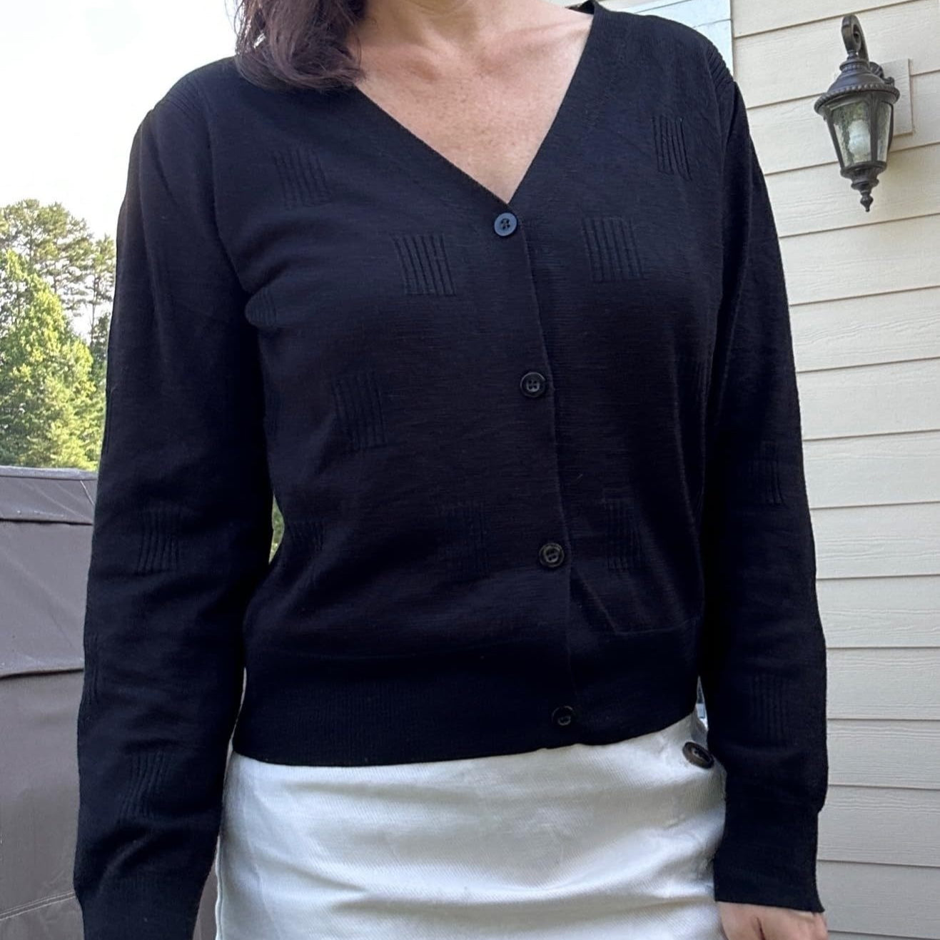Culotte cardigan casual légère anti-épaule haut