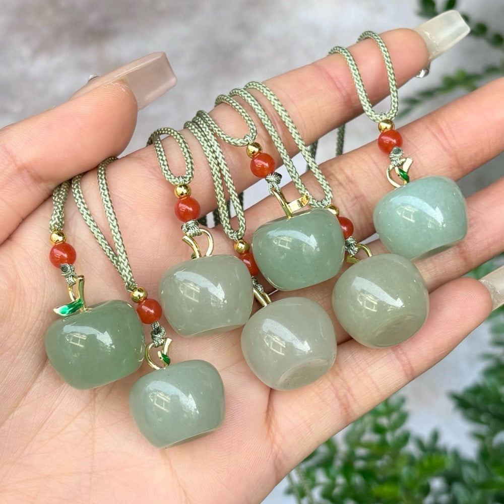 Pendentif naturel Aventurine Peace Lock pour hommes et femmes