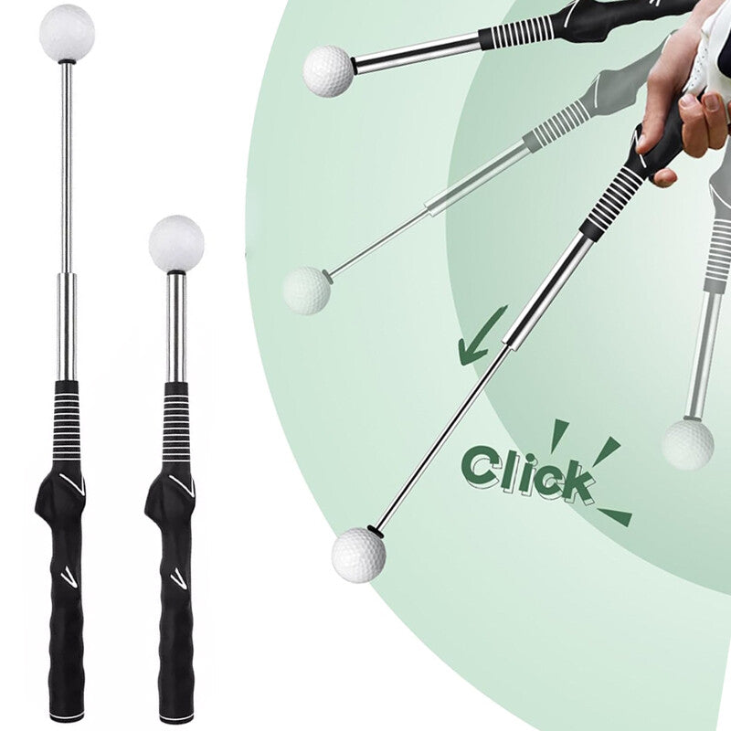 Retractable Golf Swing Trainer Golf Grip Trainer Indoor Warm-up Practice