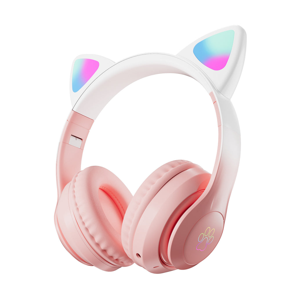 Écouteurs Bluetooth sans fil pliables couleur dégradé