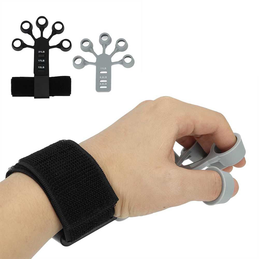 Rinceur de doigts Silicone Cinq Exercice Doigt Résistance réglable Gripper main Fing