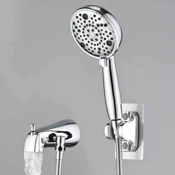 8-Setting haute pression douche à main avec tuyau et slip-on Tub Spout