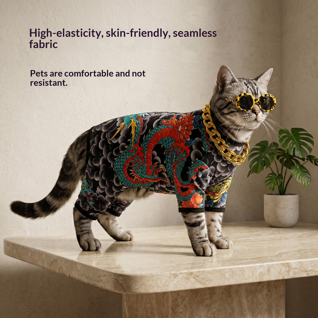 Vêtements de chien de tatouage à quatre pattes