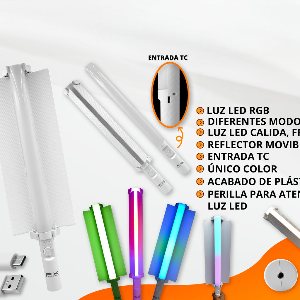 Remplir la lumière Rgb Led Cold & Warm Light Entrée multimode Type-c