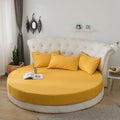 Table ronde Bedspread Hotel Hôtel Matelas Protecteur