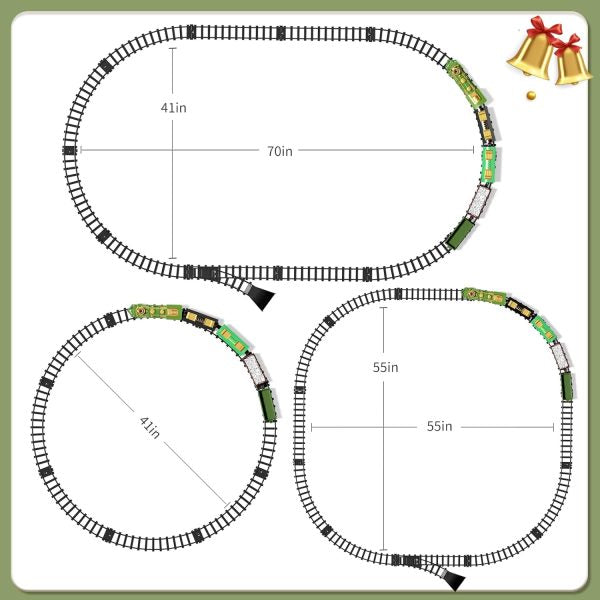 Classique Train Track Électrique Lamplight Musique Track Train Jeu
