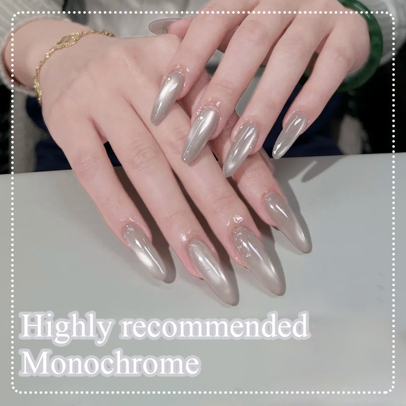 Ms Rainbow Starry Série Magnetic Cat Eye Gel Polonais - Gris Misty Convient pour les ongles bricolage