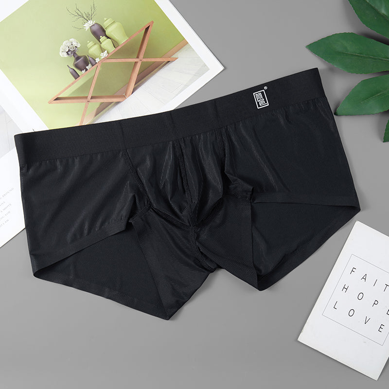 Boxer d'été en soie glacée pour hommes