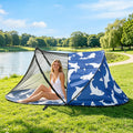 All-in-one portable outdoor sunshade