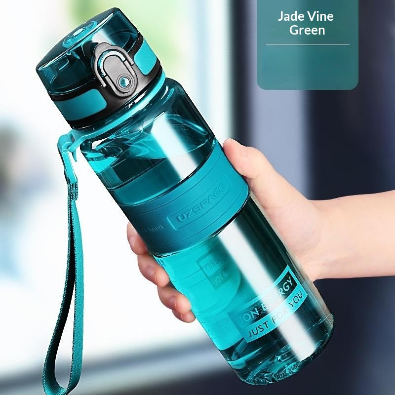 Bouteille d'eau en plastique portable de grande capacité