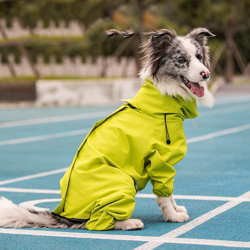 Raincoat extérieur imperméable manteau réfléchissant pour les grands chiens et les animaux de compagnie