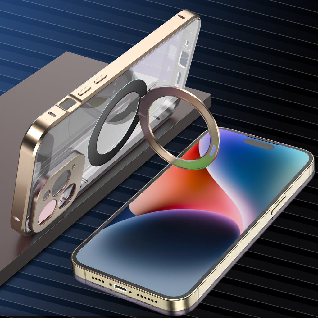 Boîtier de téléphone pliant magnétique transparent
