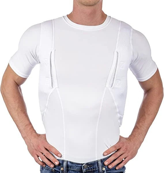 T-shirt trois dimensions pour homme Tissu de mesh ultra mince Spandex conçu pour le confort et la sécurité
