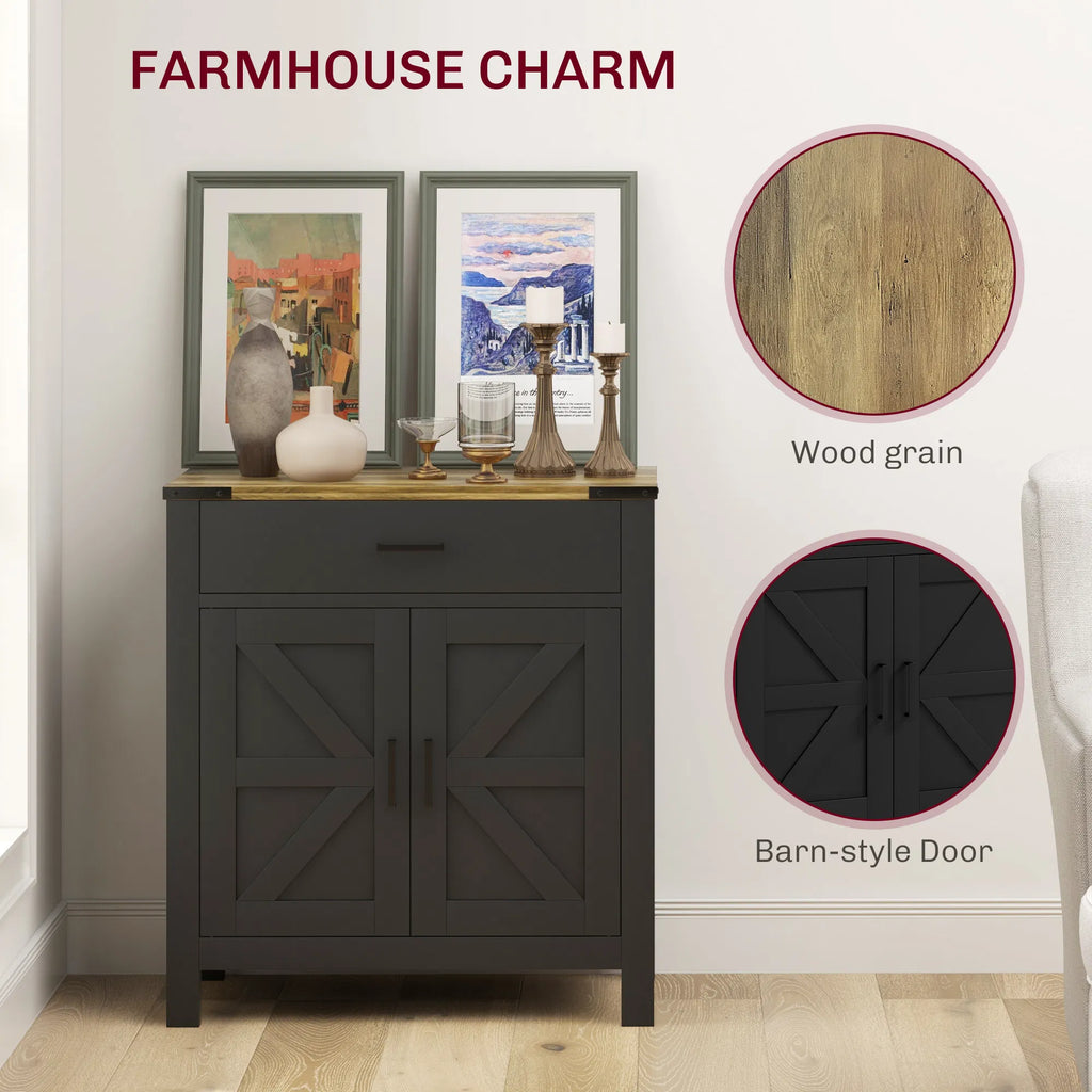 Buffet Farmhouse Buffet Buffet Buffet avec 1 tiroir