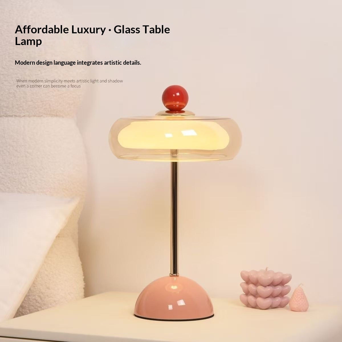 Lampe de table danoise rétro luxureuse