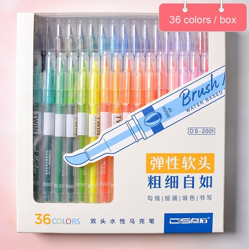 Couleur Calligraphie Art Coiffure Note Stylo