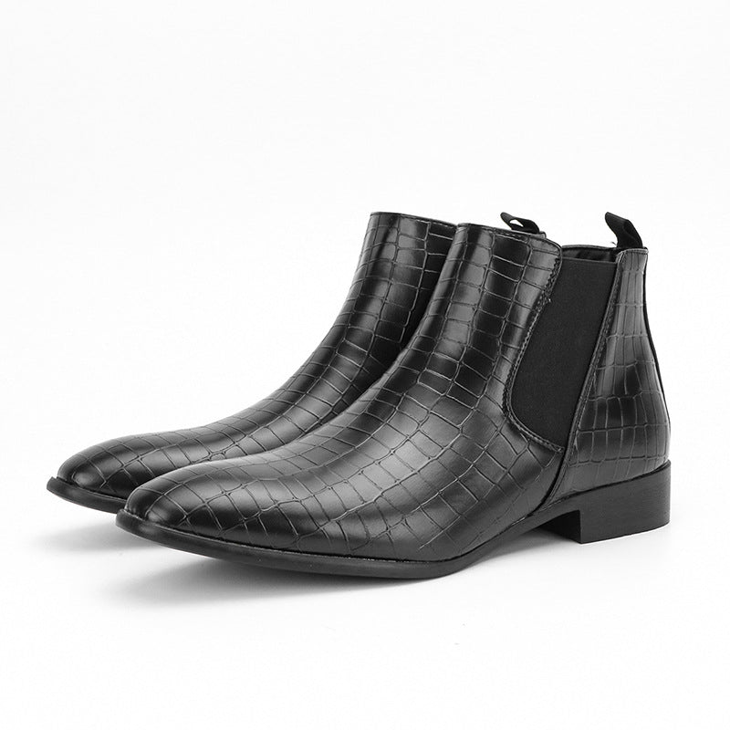 Bottes pour hommes polyvalentes à la mode style britannique