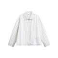Veste pour vêtements de travail Lapel à rayures rétro