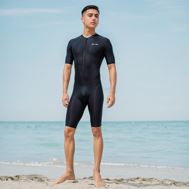 Maillot de bain à manches courtes à manches courtes pour hommes