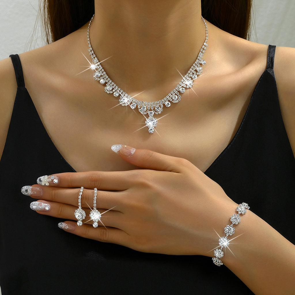 Ensemble de bijoux de mariage de mariage haut de gamme