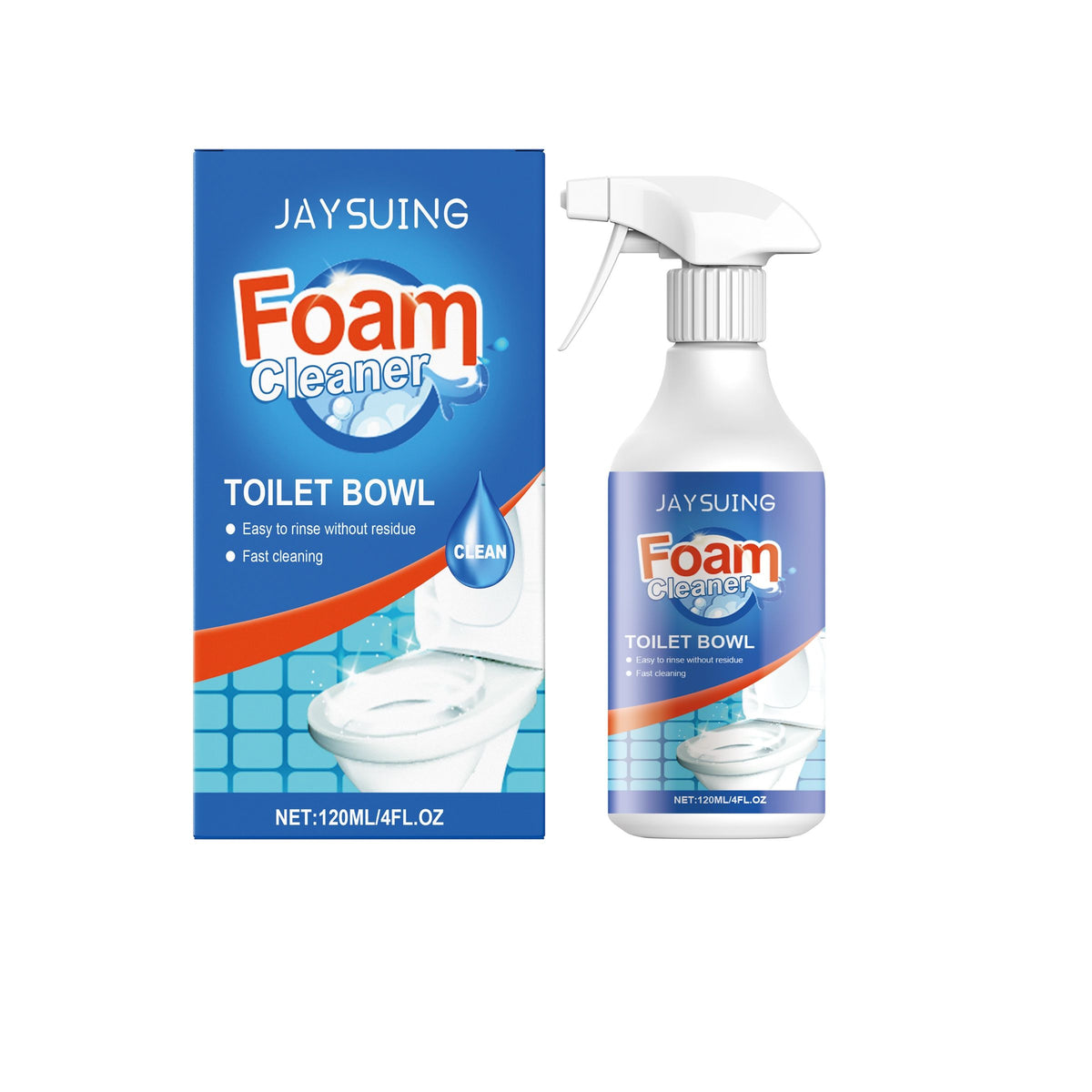 Vaporisateur de nettoyage du bol de toilette en mousse