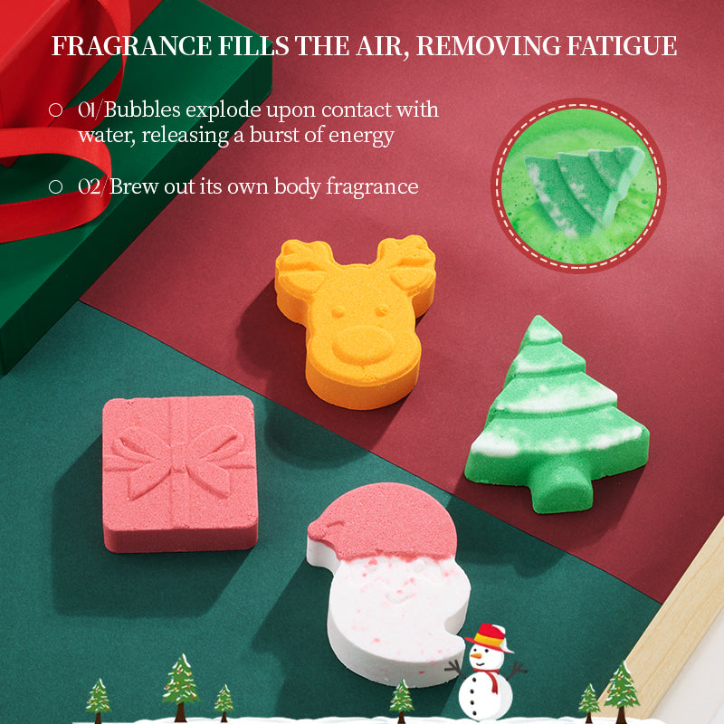 Ensemble cadeau pour baignoire et douche de Noël KORMESIC FT 105g-105g-105g-105g-105g
