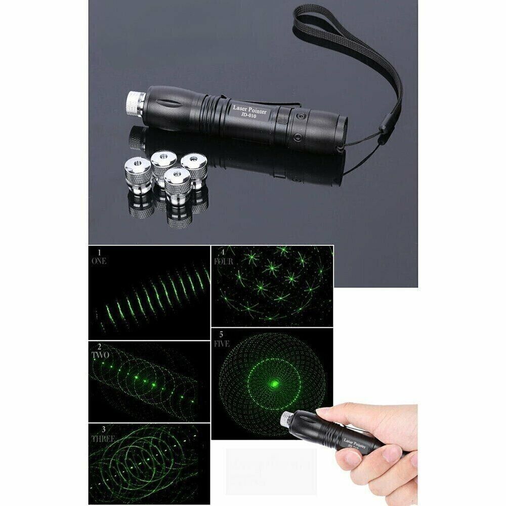 Green Laser Pointer Pen 532NM Rechargeable Visible Beam Eters Torch