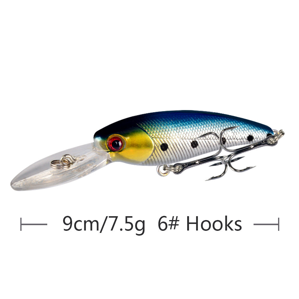 10 Couleur Minorua Bait Plastic Biomimetic Fausse Fausse Bait