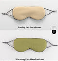 Masque double face pour les yeux de couchage - pack couleur 1 avocat